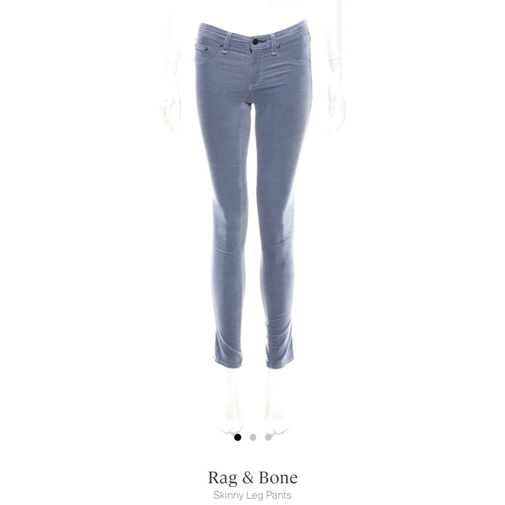 Rag and Bone Blue Velvet Jeans